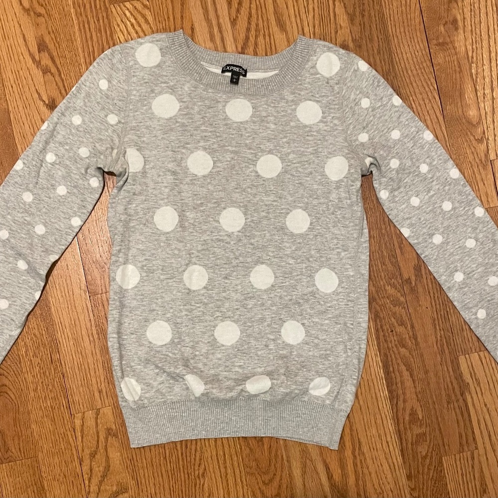 Fun Cotton Polka Dot Sweater